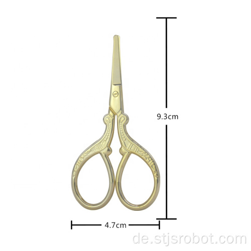 Großhandelsschönheits-persönliches Make-up Scissors kleine Goldedelstahl-Zutat-Scheren